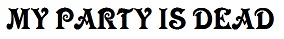 MY PARTY IS DEAD logo